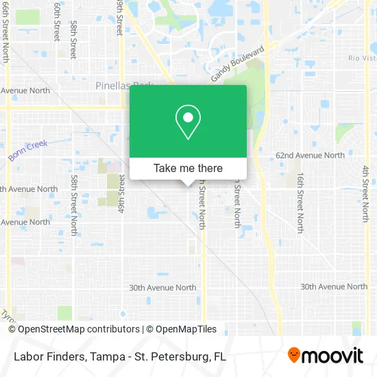 Labor Finders map
