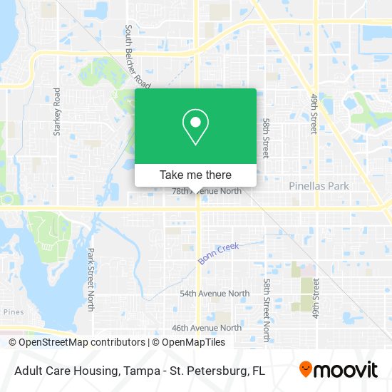 Adult Care Housing map