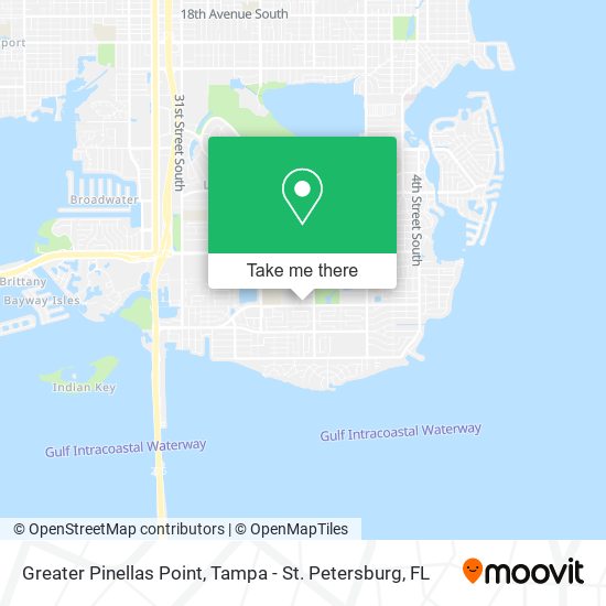 Greater Pinellas Point map