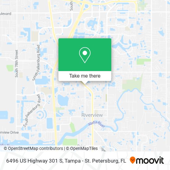 6496 US Highway 301 S map
