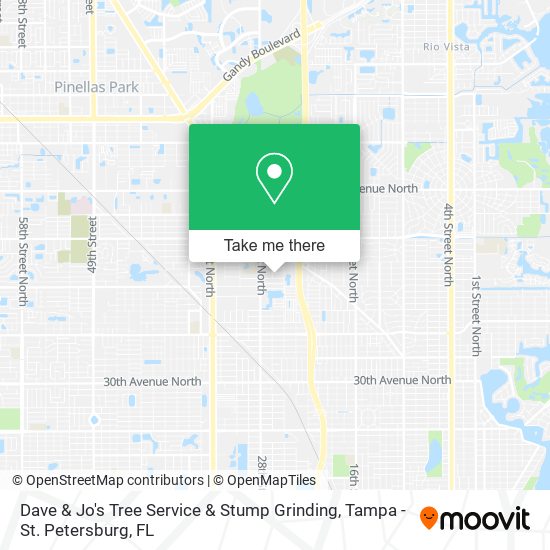 Mapa de Dave & Jo's Tree Service & Stump Grinding