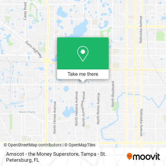 Amscot - the Money Superstore map