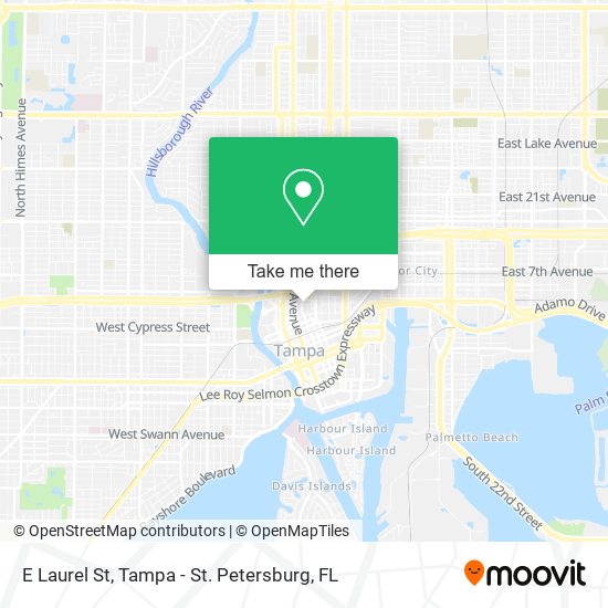 E Laurel St map