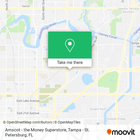 Mapa de Amscot - the Money Superstore