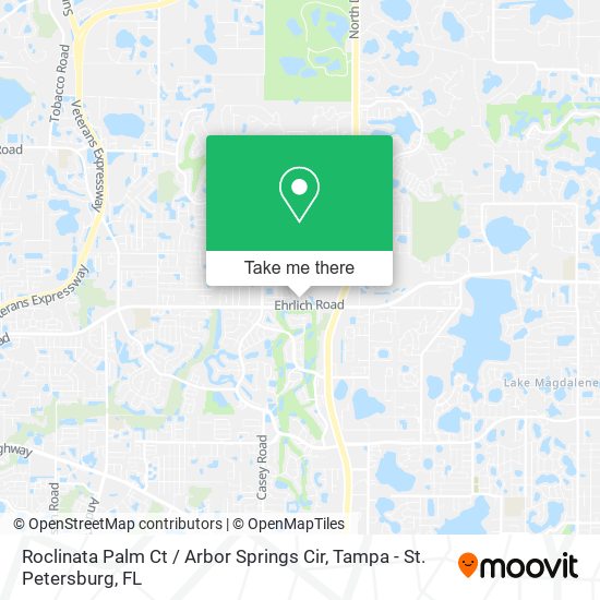 Mapa de Roclinata Palm Ct / Arbor Springs Cir