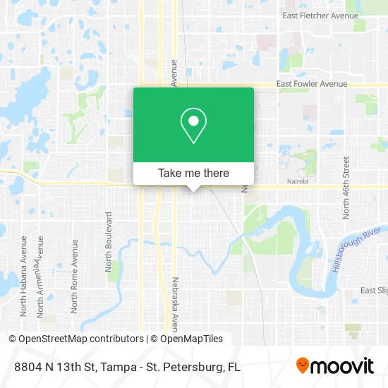 Mapa de 8804 N 13th St