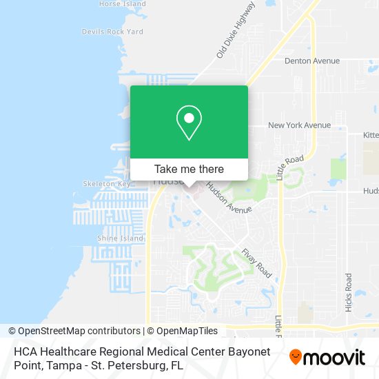 HCA Healthcare Regional Medical Center Bayonet Point map