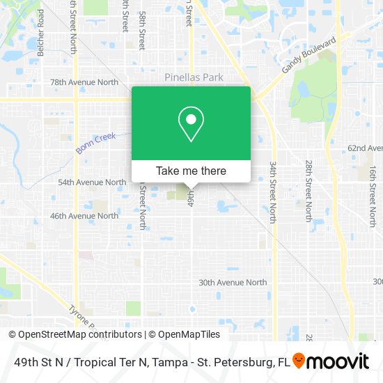 49th St N / Tropical Ter N map