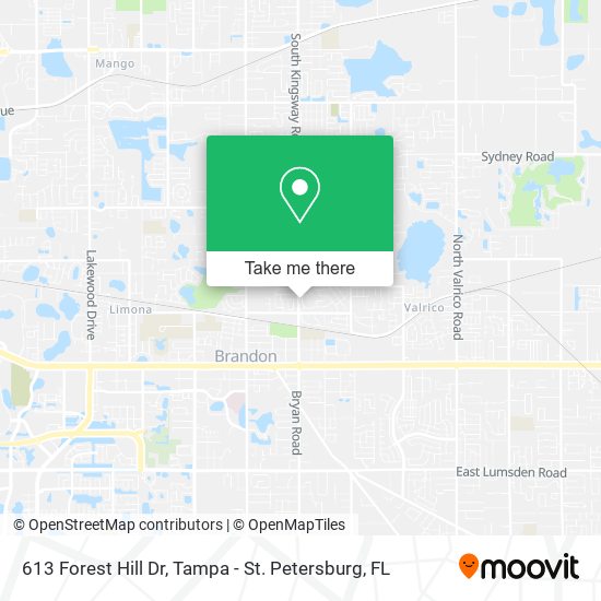613 Forest Hill Dr map