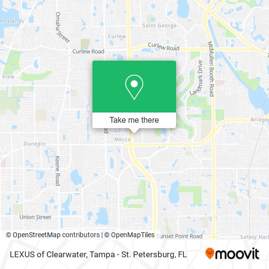 LEXUS of Clearwater map