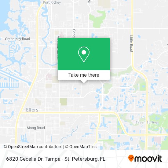 Mapa de 6820 Cecelia Dr