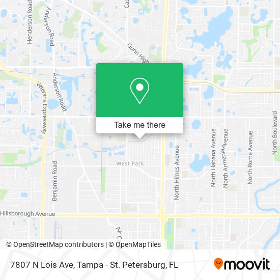 7807 N Lois Ave map