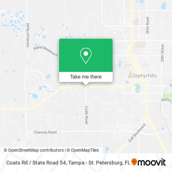 Coats Rd / State Road 54 map