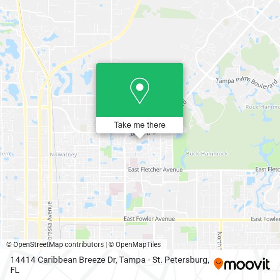 Mapa de 14414 Caribbean Breeze Dr