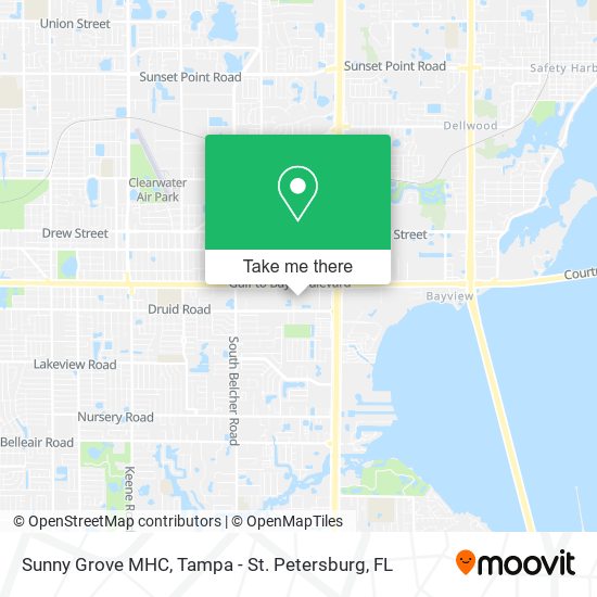 Sunny Grove MHC map