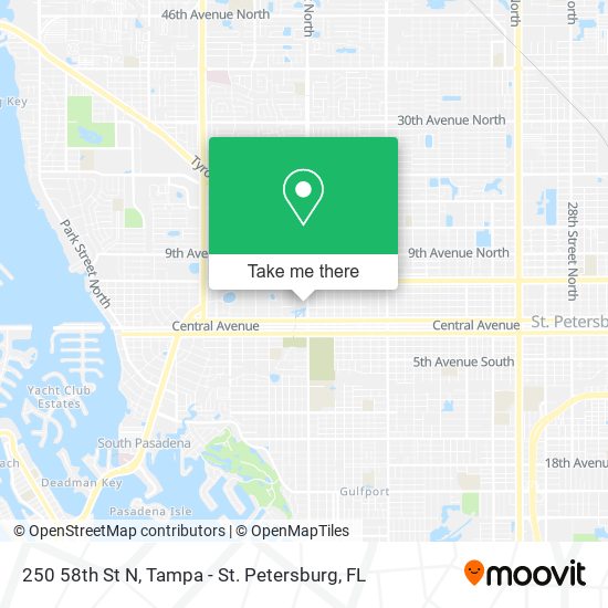 250 58th St N map