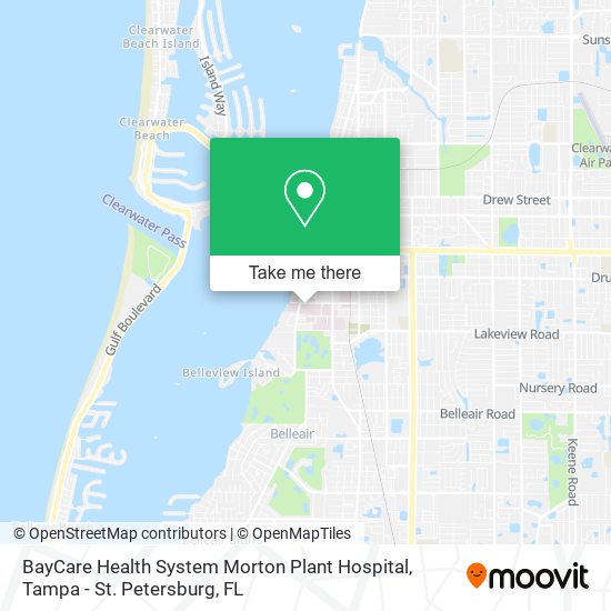 Mapa de BayCare Health System Morton Plant Hospital