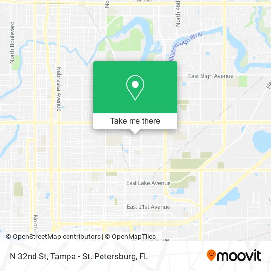 Mapa de N 32nd St