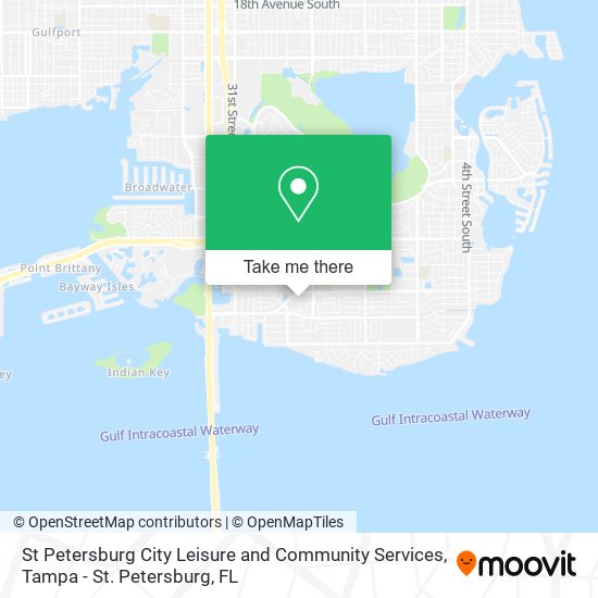 Mapa de St Petersburg City Leisure and Community Services