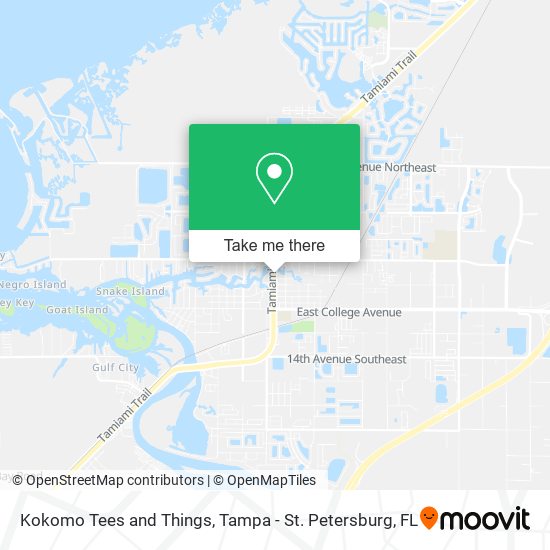 Kokomo Tees and Things map