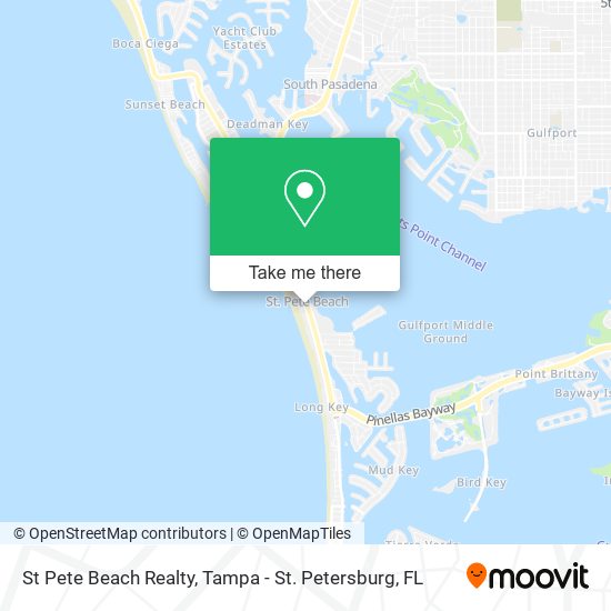 St Pete Beach Realty map