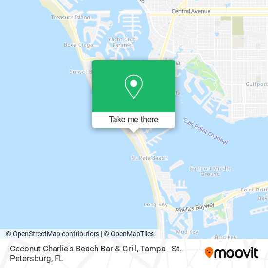 Mapa de Coconut Charlie's Beach Bar & Grill