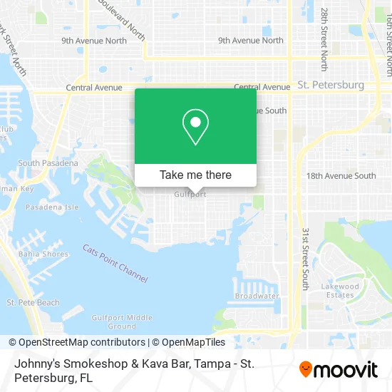 Mapa de Johnny's Smokeshop & Kava Bar