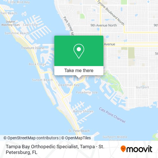 Mapa de Tampa Bay Orthopedic Specialist