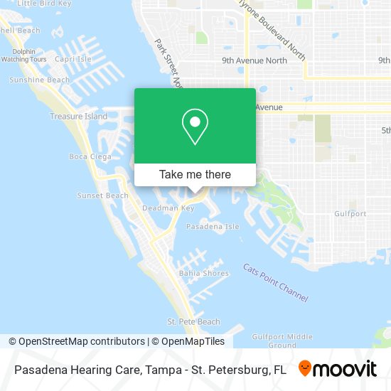 Mapa de Pasadena Hearing Care