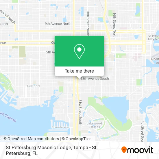 St Petersburg Masonic Lodge map