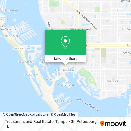 Mapa de Treasure Island Real Estate