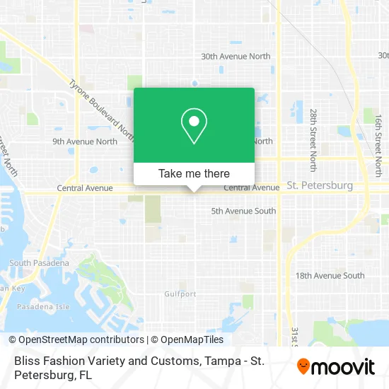 Mapa de Bliss Fashion Variety and Customs