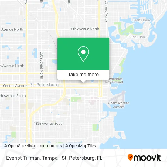 Everist Tillman map
