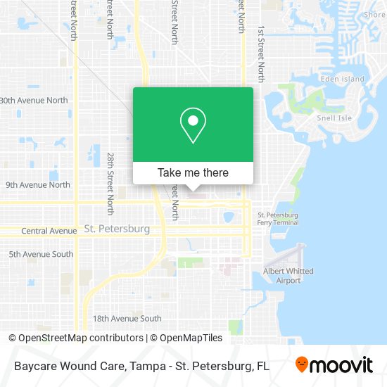 Baycare Wound Care map