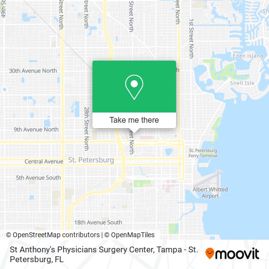 St Anthony's Physicians Surgery Center map