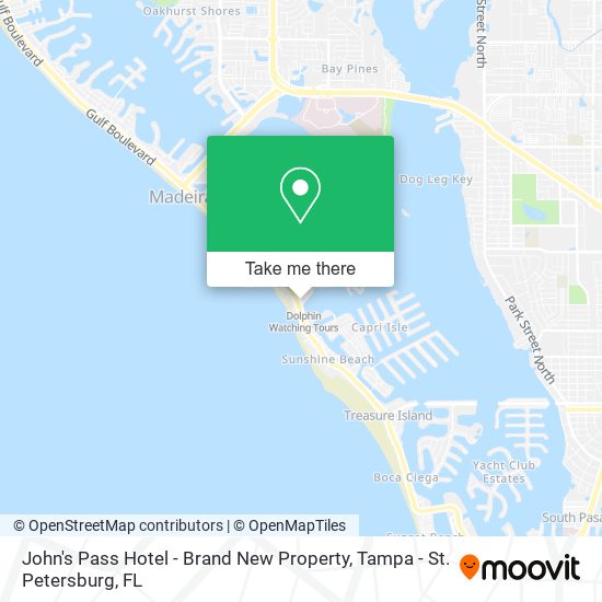 John's Pass Hotel - Brand New Property map