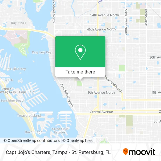 Capt Jojo's Charters map