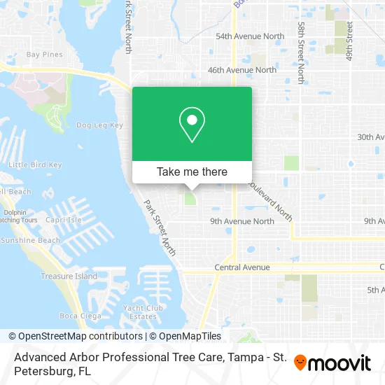 Advanced Arbor Professional Tree Care map