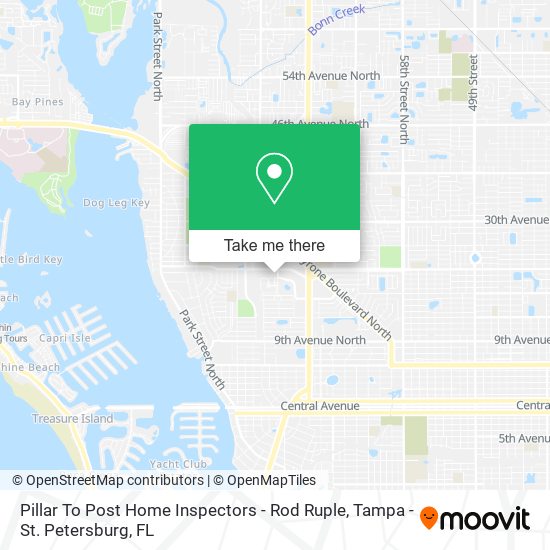 Pillar To Post Home Inspectors - Rod Ruple map