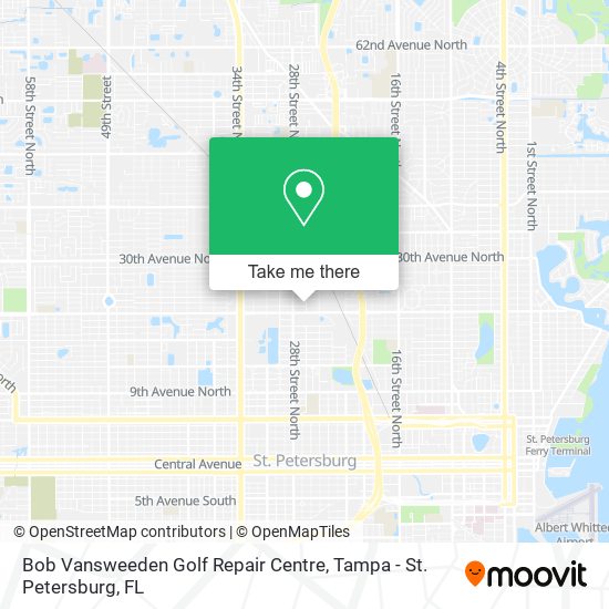 Bob Vansweeden Golf Repair Centre map