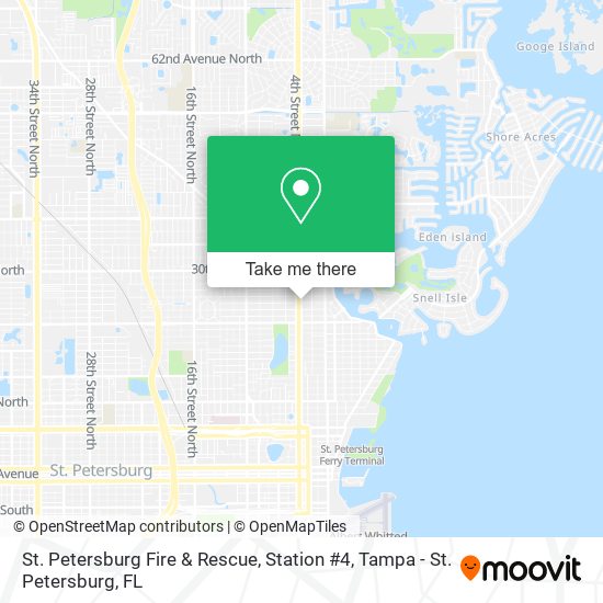 St. Petersburg Fire & Rescue, Station #4 map