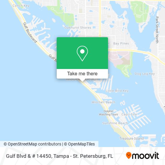 Gulf Blvd & # 14450 map