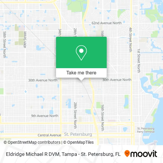 Eldridge Michael R DVM map