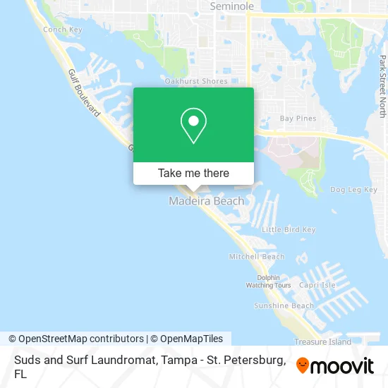 Suds and Surf Laundromat map
