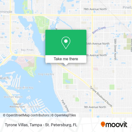 Tyrone Villas map