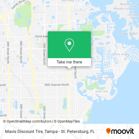 Mapa de Mavis Discount Tire