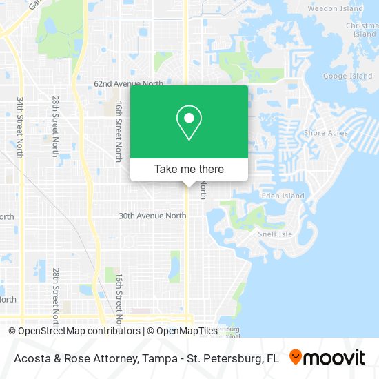 Acosta & Rose Attorney map