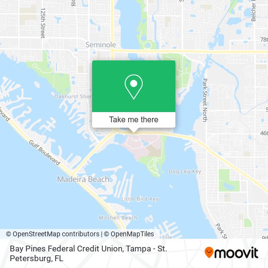 Mapa de Bay Pines Federal Credit Union