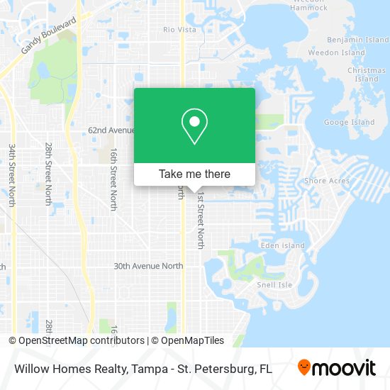 Mapa de Willow Homes Realty