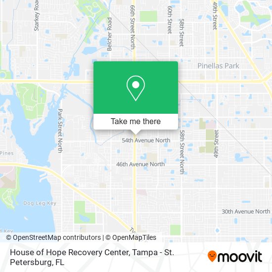 Mapa de House of Hope Recovery Center